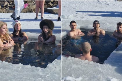 video baie la copca intr o tabara din maramures experienta traita de mai multi tineri in apa inghetata a lacului mogosa la 7 grade celsius 67ebc2624a2c4