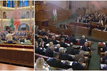 video deputati din opozitie suspendati din parlamentul ungariei dupa un protest cu fumigene la votul de interzicere a marsurilor pride 680fa15502ab9