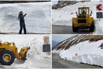video deszapezirea pe transalpina continua imagini cu troienele de pe marginea soselei care ating chiar si doi metri inaltime 6809ebc5b70f8