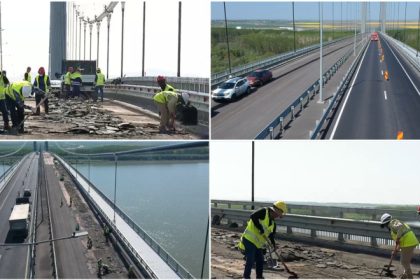 video e treaba de mantuiala podul suspendat peste dunare de la braila reasfaltat pentru a cincea oara in doi ani 680d585ac3201