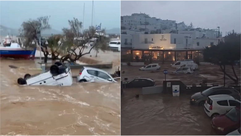 video inundatii de proportii pe insula paros din grecia pagube semnificative masini luate de ape case si magazine distruse 67ebdd8945b7a