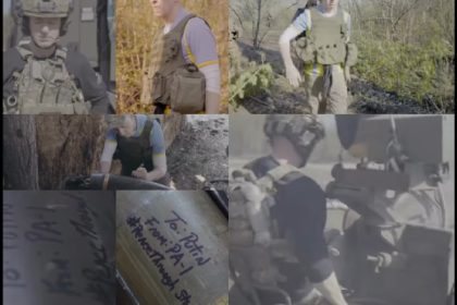 video un congresmen republican american a vizitat linia frontului in ucraina si a semnat un obuz pentru vladimir putin un mesaj personal 6803e4a5500ae