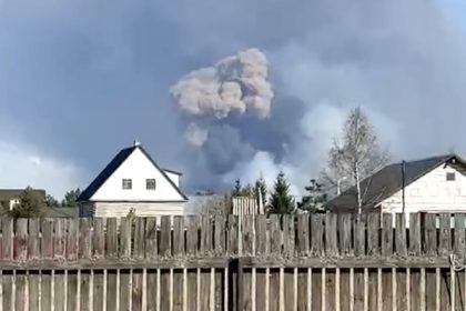 videofoto explozie uriasa la un depozit de munitie in apropiere de moscova cel putin doua localitati din zona au fost evacuate 6807cc410231b