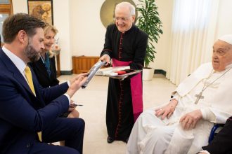videofoto reactia lui jd vance la moartea papei vicepresedintele sua a avut duminica o scurta intrevedere cu suveranul pontif 680644dc9b4a0