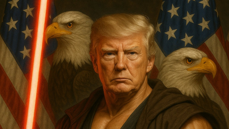 casa alba a publicat o imagine generata de inteligenta artificiala a lui trump ca jedi greseala de neiertat pentru fanii star wars 6818563c83c5f