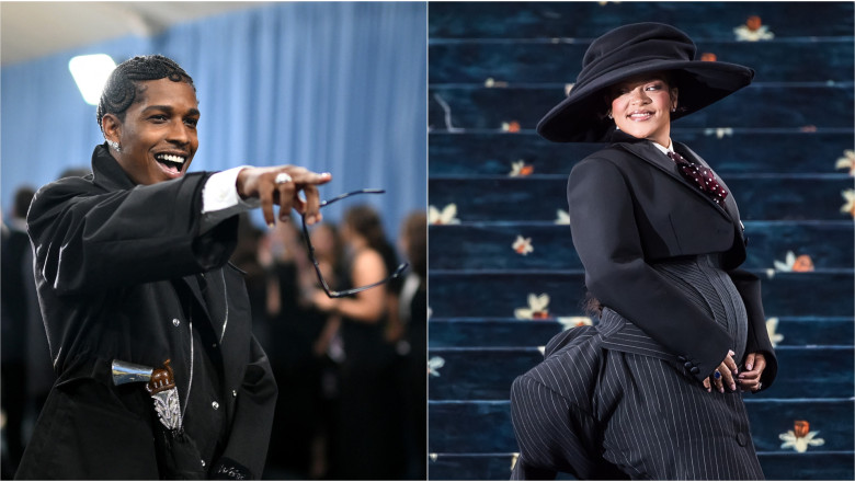 galerie foto rihanna si aap rocky au anuntat la met gala 2025 ca asteapta al treilea copil 6819c2b0bb360