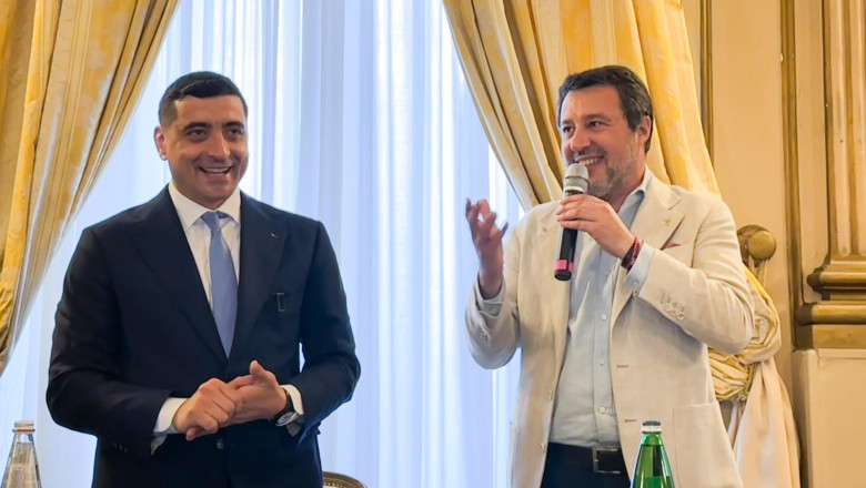 matteo salvini unul dintre liderii eurosceptici ai coalitiei de guvernare din italia il sustine pe george simion la prezidentiale 6824eced0690d