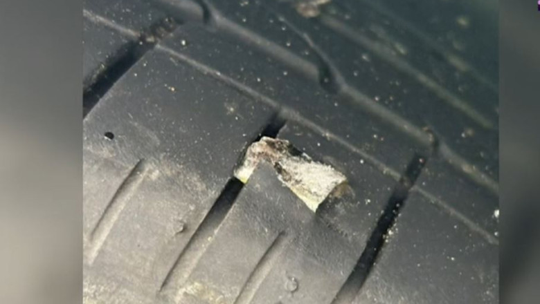 video haos pe o autostrada din australia sute de masini s au ales cu cauciucurile sparte 6814828d05094