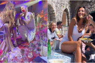 video robbie williams in genunchi in fata madalinei ghenea gestul facut de artist la o petrecere exclusivista 68235d4cd0680