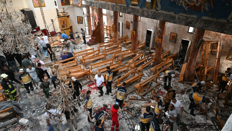 atentat sinucigas la o biserica din siria cel putin 20 de morti 6858682809e1a