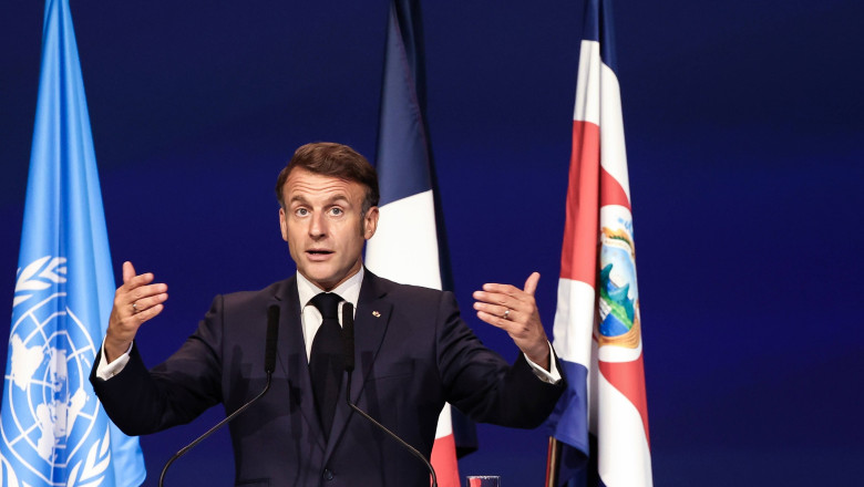 emmanuel macron contestarea prioritatii acordate climei este o greseala uriasa liderii lumii reuniti la nisa pentru unoc3 6845ce839deb2