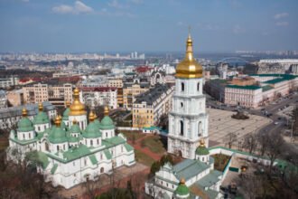 foto catedrala sfanta sofia din centrul kievului sufletul intregii ucraine a fost avariata in atacul rusilor de noaptea trecuta 6848624e93b3f