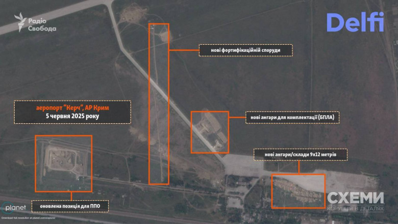 video aeroportul civil din kerci va fi transformat in unul militar destinat lansarii de drone ce arata lucrarile de amploare ale rusilor 684ba3846f1e8