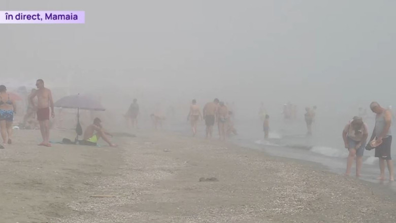 video imagini spectaculoase de pe litoral o ceata densa a cuprins plajele din mamaia si vama veche 68834c26c1ebf