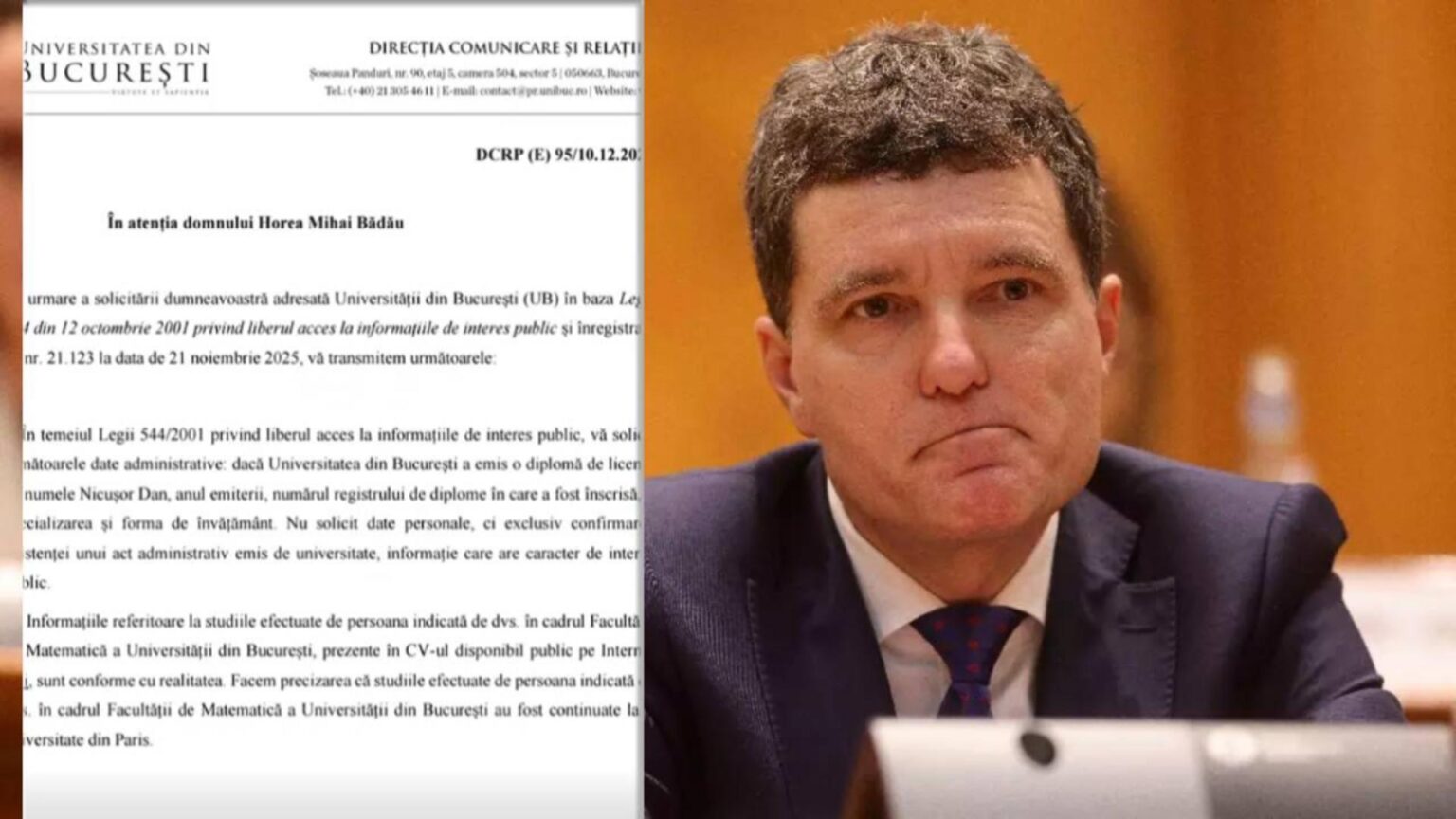 controverse in legatura cu studiile lui nicusor dan ce a descoperit un fost profesor raspunsul oficial al universitatii bucuresti 693f994644a73