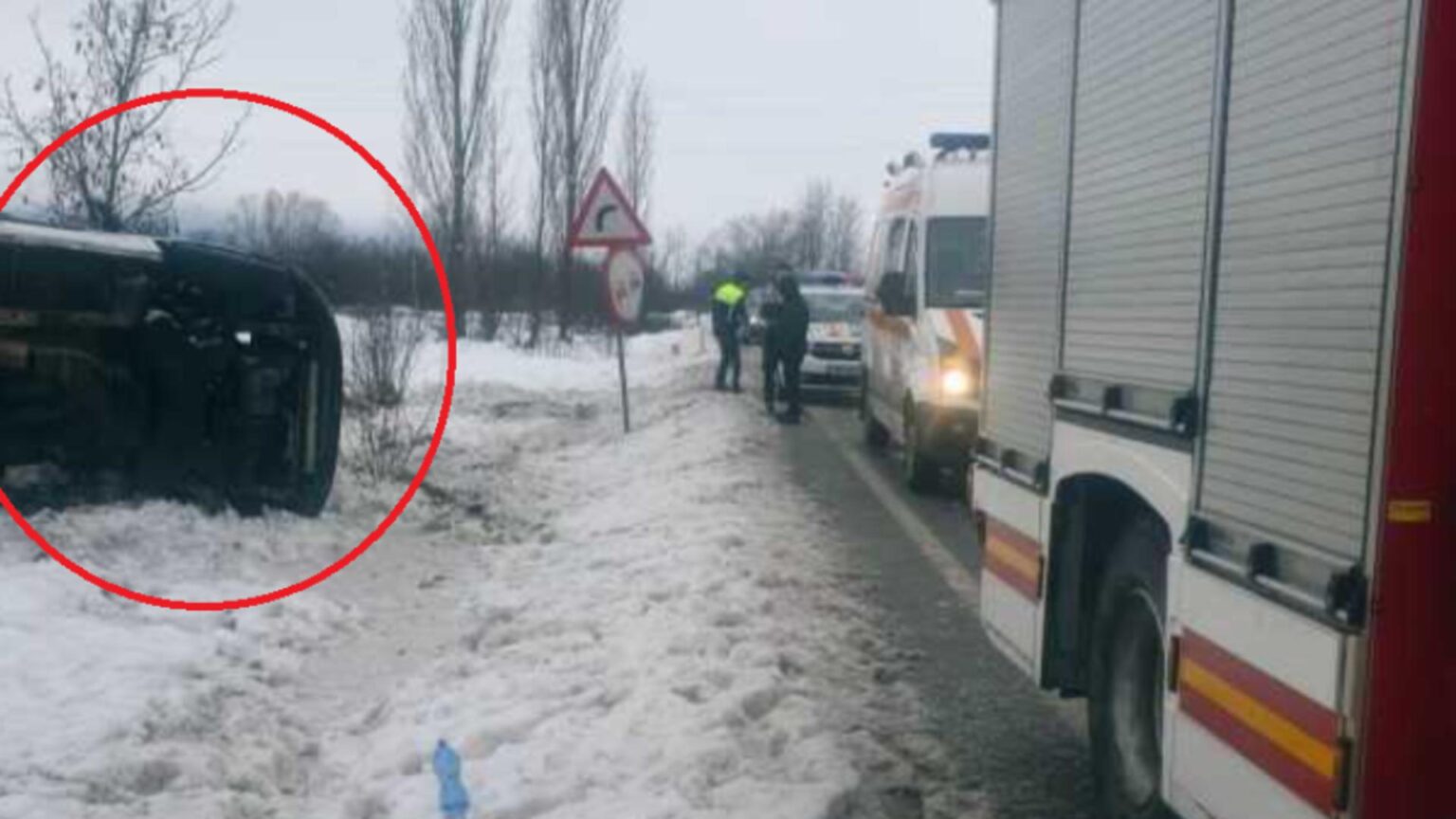microbuz cu 8 persoane rasturnat in calan o femeie a necesitat ingrijiri medicale 695e22b587782