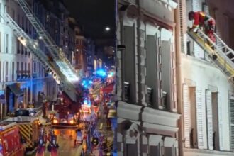 momente de panica la paris 20 de persoane au fost ranite dupa ce un apartament s a prabusit video 696ca6bebe014