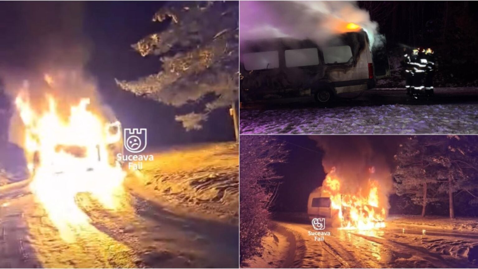 panica in judetul suceava microbuz de transport persoane cuprins de flacari video 698398103a0a1
